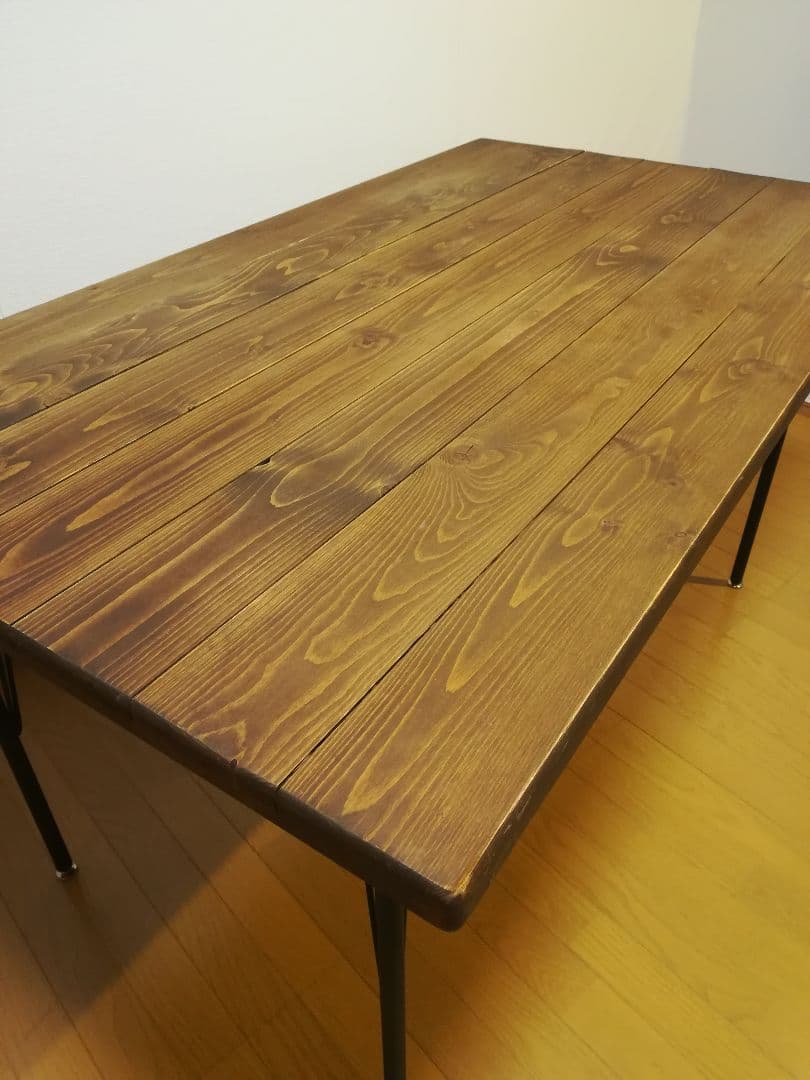 大阪のみ送料無料】 ダイニングテーブル 無垢材 ヴィンテージ ¥44,600
