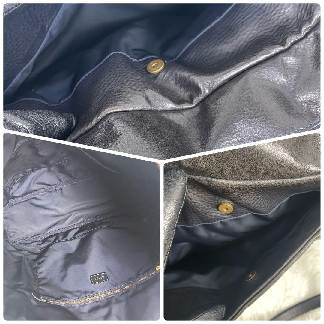 希少近年モデル 美品 フェリージ トートバッグ A4 オールレザー ベルト