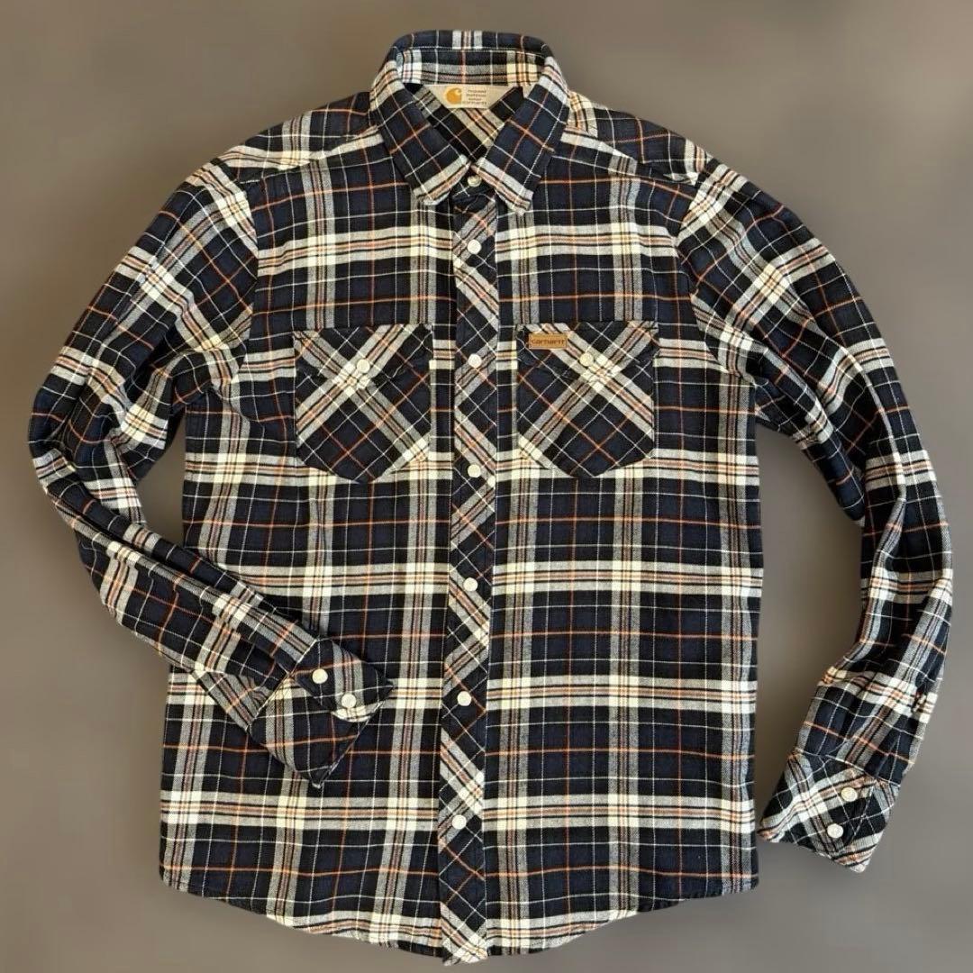 Carhartt カーハート チェック柄 ネルシャツ S - メルカリ