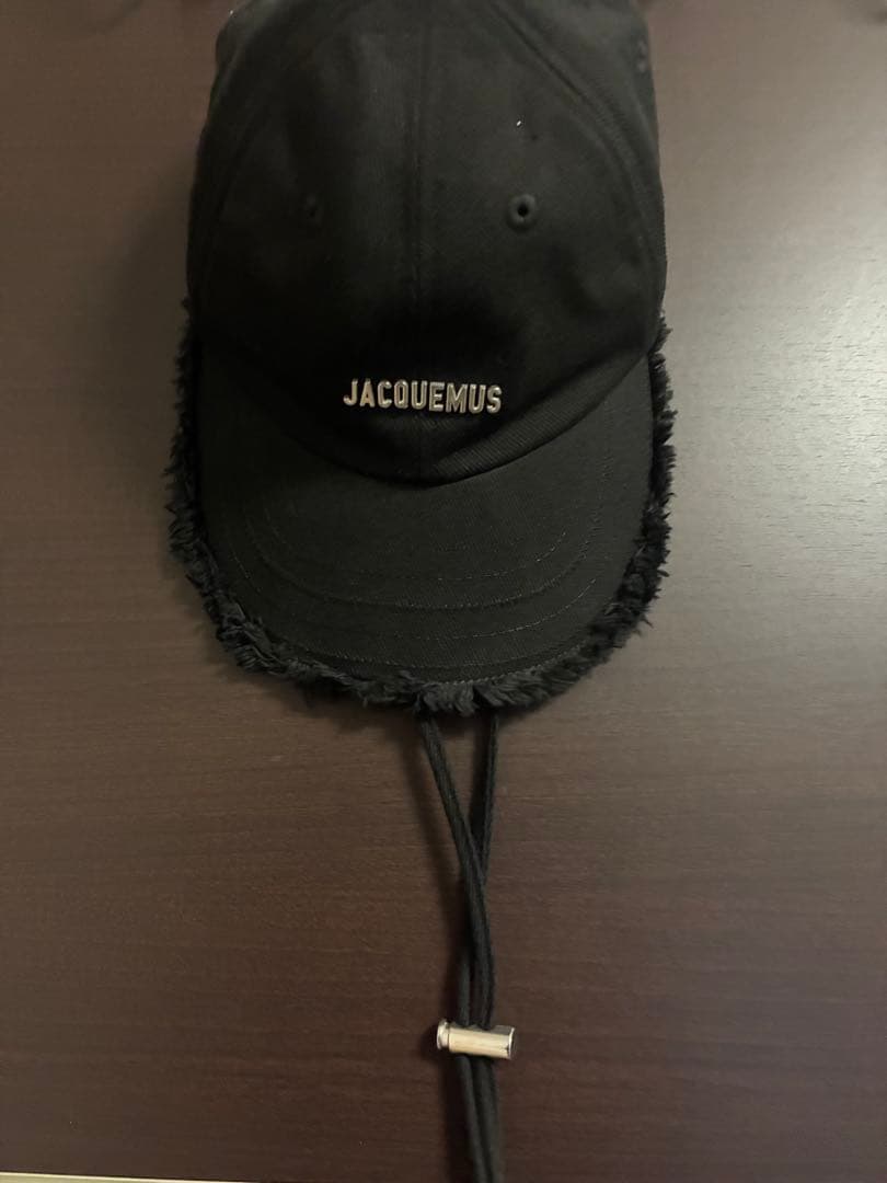 JACQUEMUS ブラック キャップ フリンジ - メルカリ
