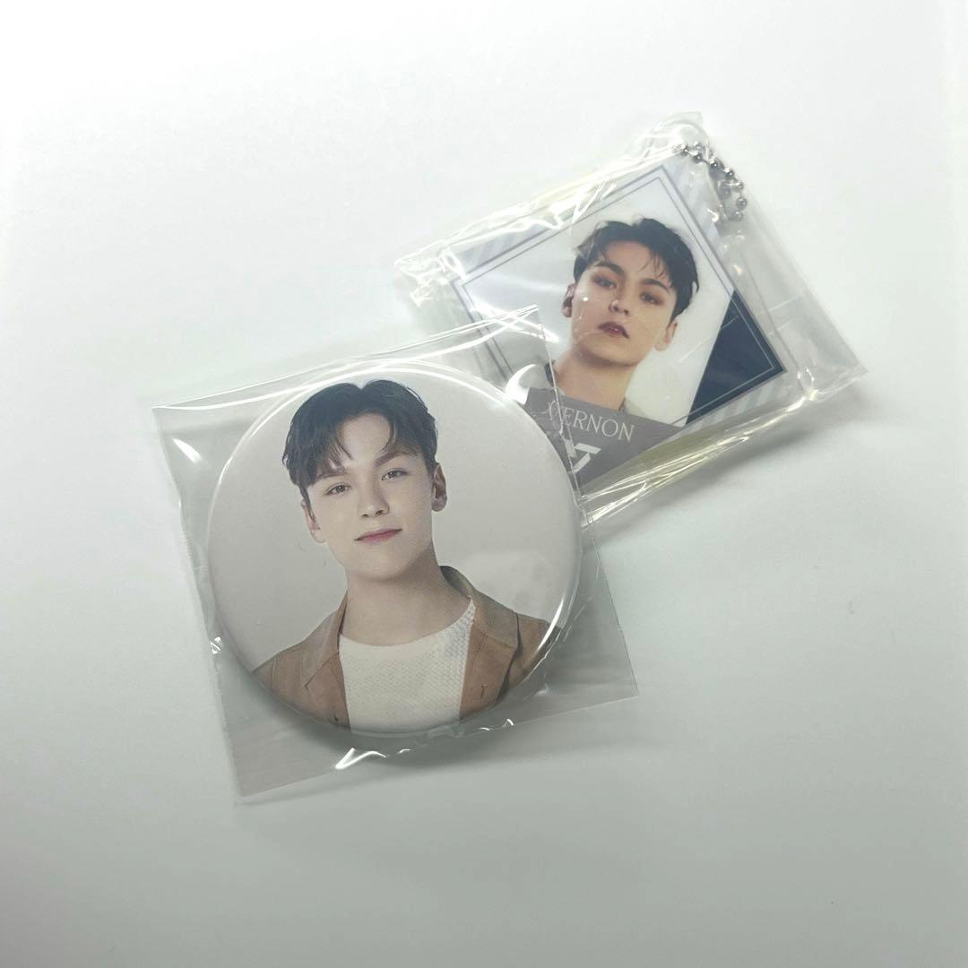 SEVENTEEN バーノン カフェ 缶バッジ カプセルトイ セット - メルカリ