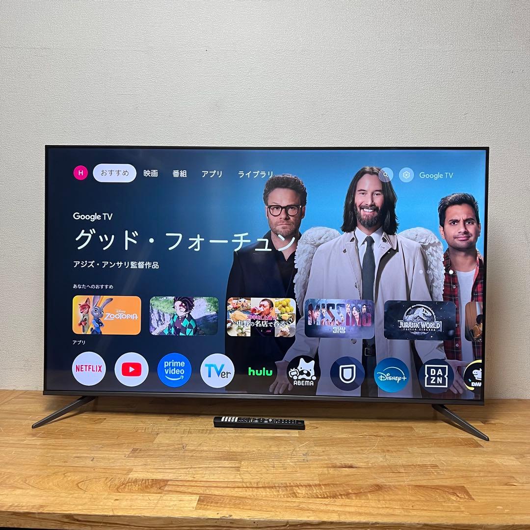 TCL 55V型 4K液晶テレビ 55C645 量子ドット ネット動画アプリ搭載 TCL C645 4K量子ドット液晶テレビ
