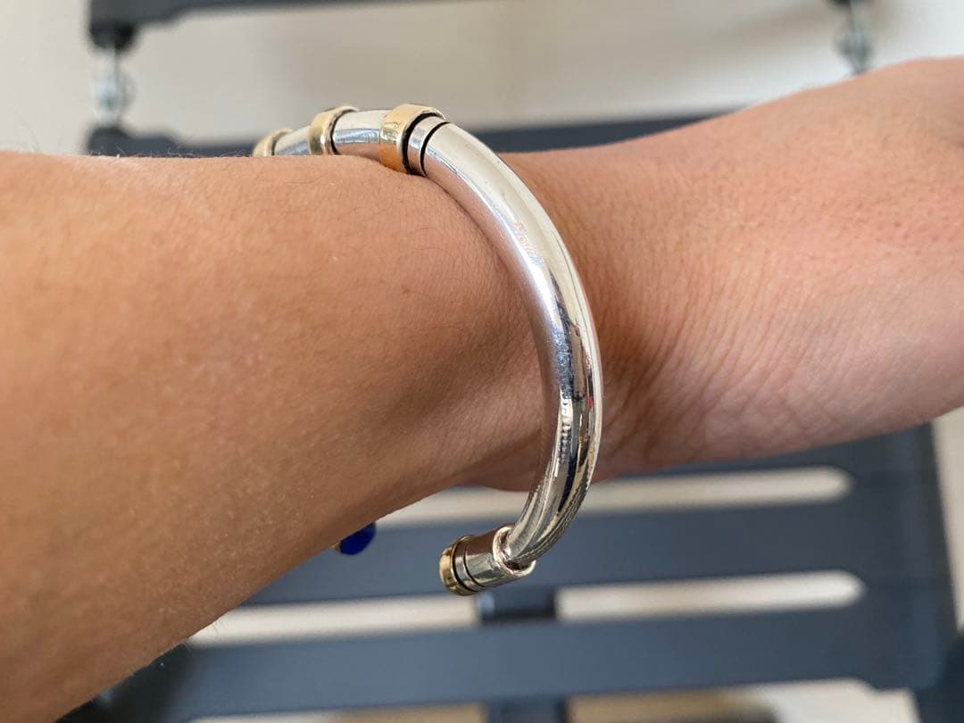 希少Edison Cummingsバングル シルバー X 14K X Lapis | 激安通販の