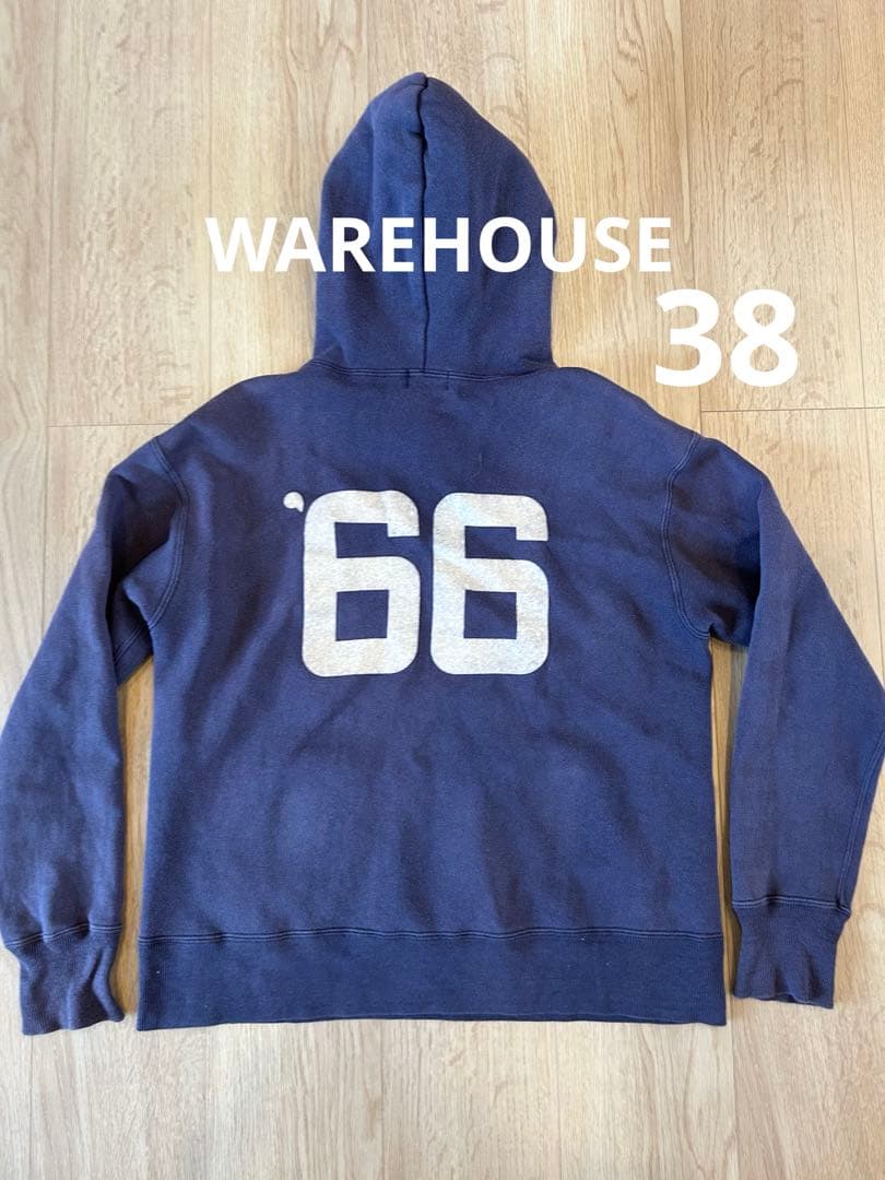 WAREHOUSE ウエアハウス パーカー 38 M 日本製 フロッキー - メルカリ