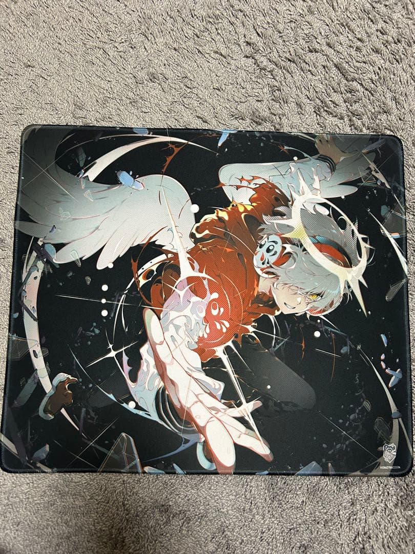 送料込 CR だるまいずごっど crazy raccoon マウスパッド