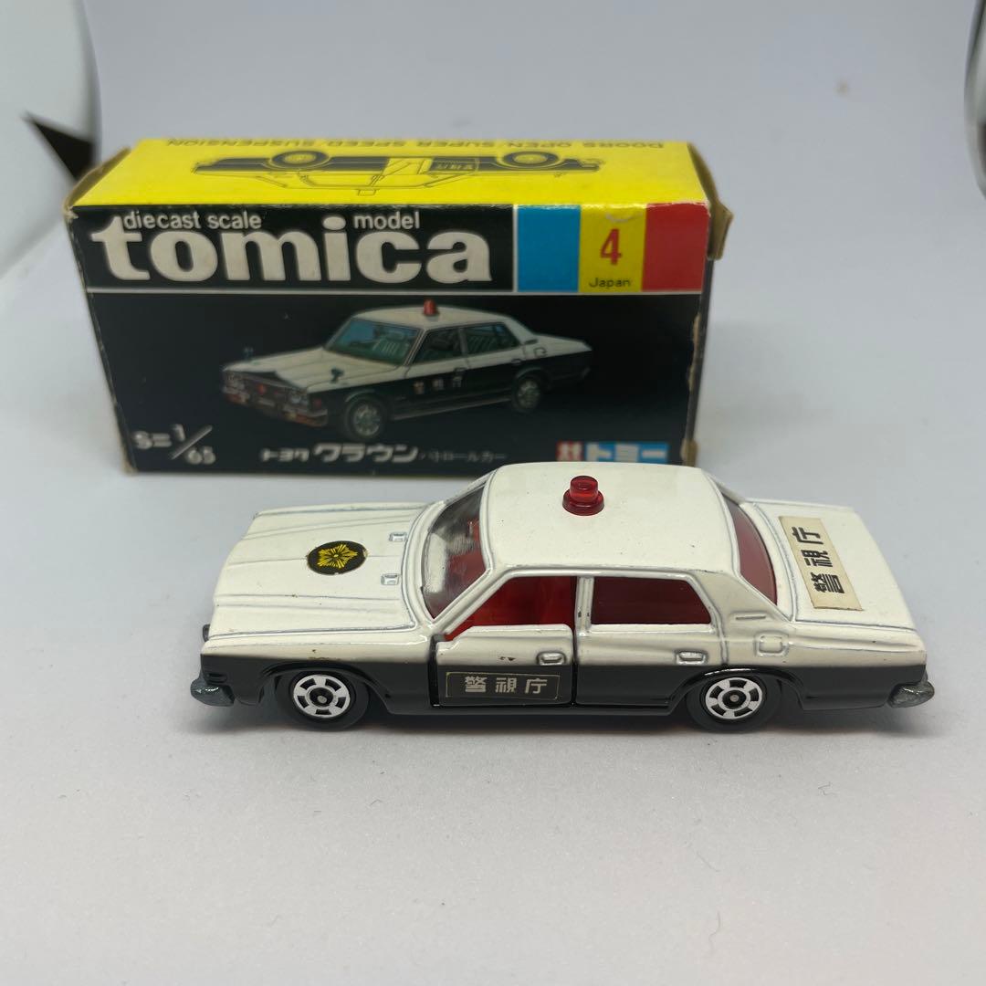 トミカNO.4トヨタクラウンパトロールカー(警視庁)黒箱 日本製 - メルカリ