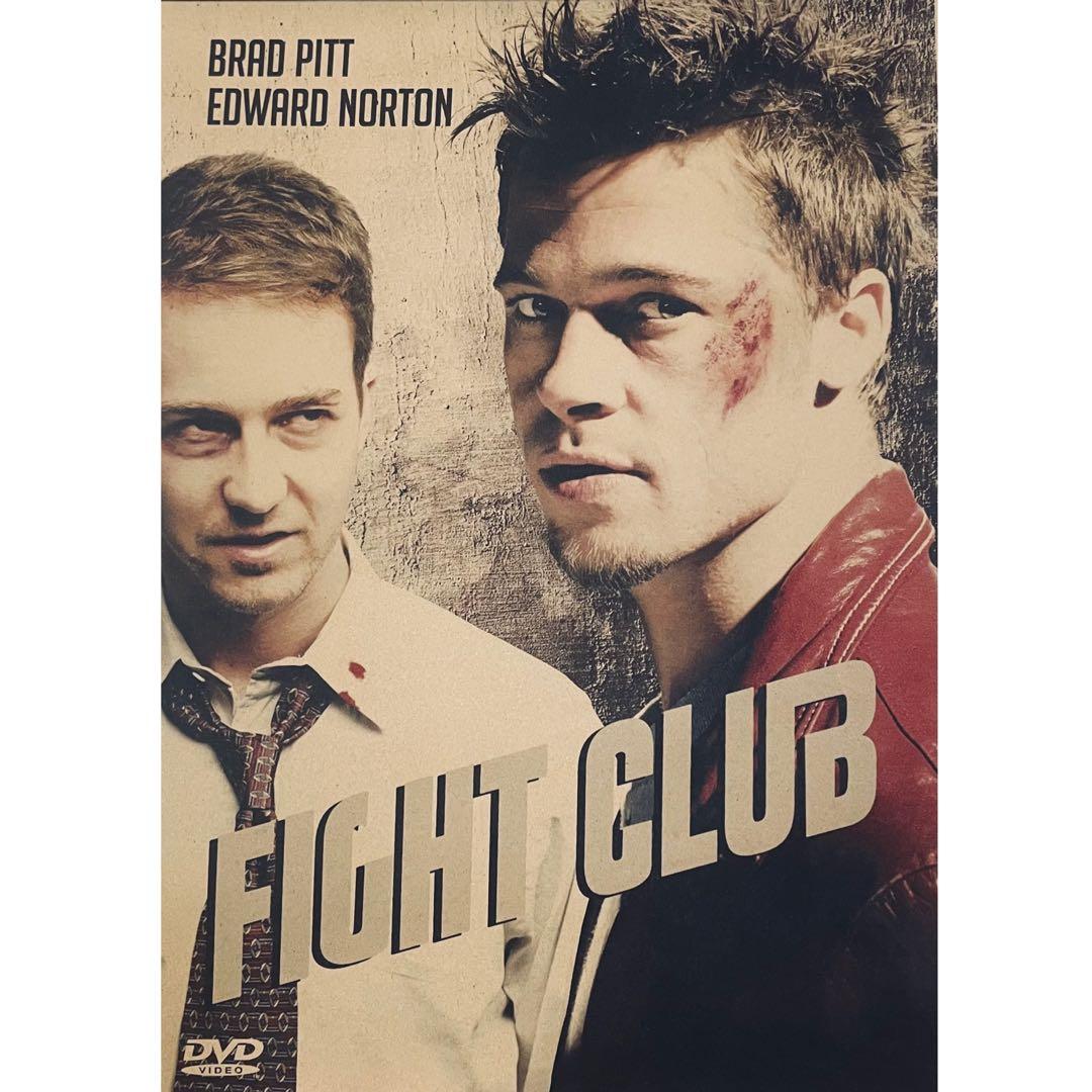 K382A3 ファイトクラブ 映画 ポスター ブラッド・ピット レトロ