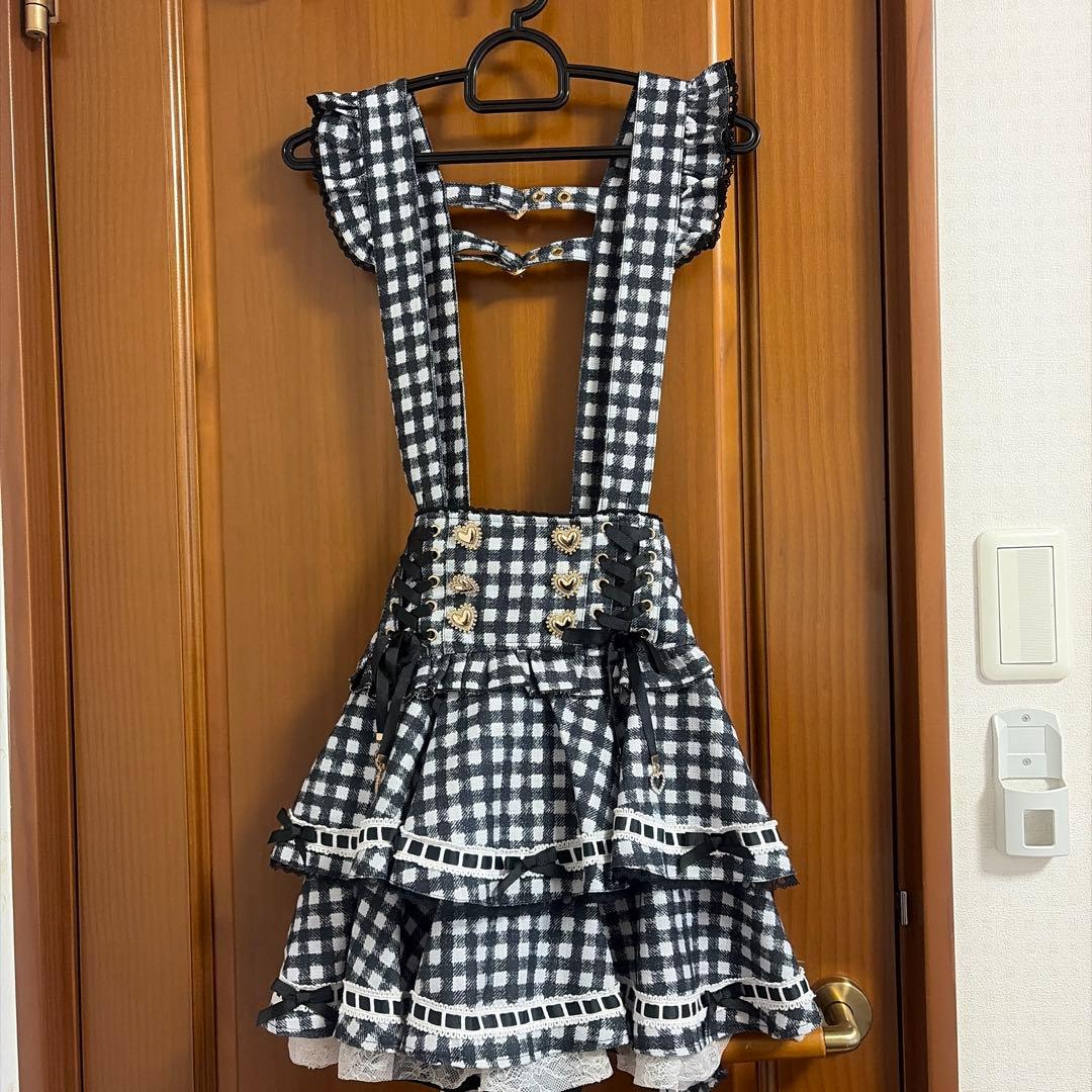 LIZLISA はしごリボンギンガムティアードスカパン - メルカリ