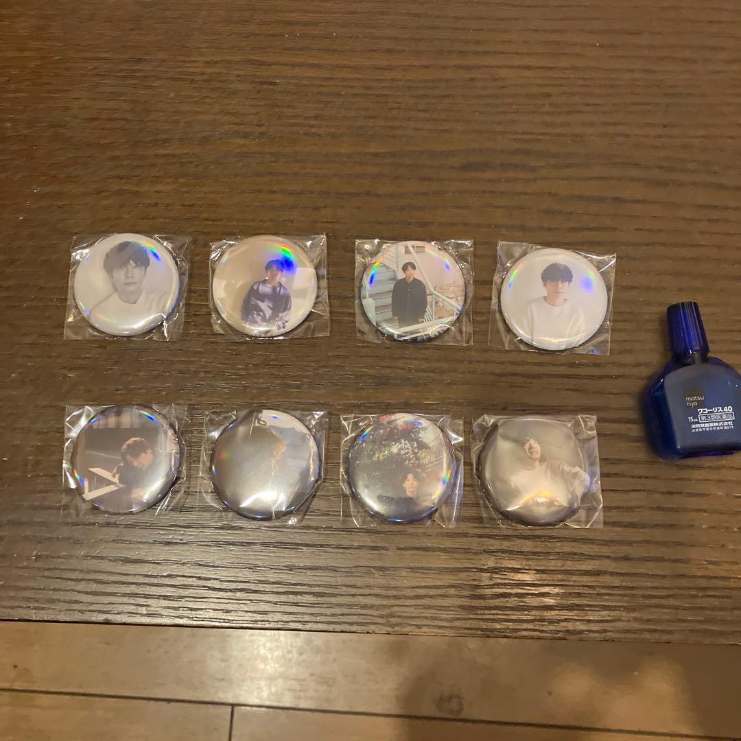 星野源　写真入りホログラムピンバッジ8個セット 非売品