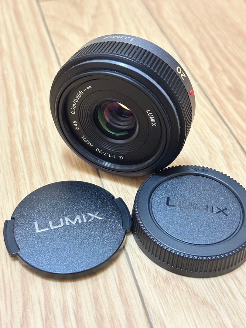 中古美品！Panasonic LUMIX G 20mm / F1.7 ASPH. Panasonic LUMIX G Series 20mm F1.7 Lens - H-H020AK