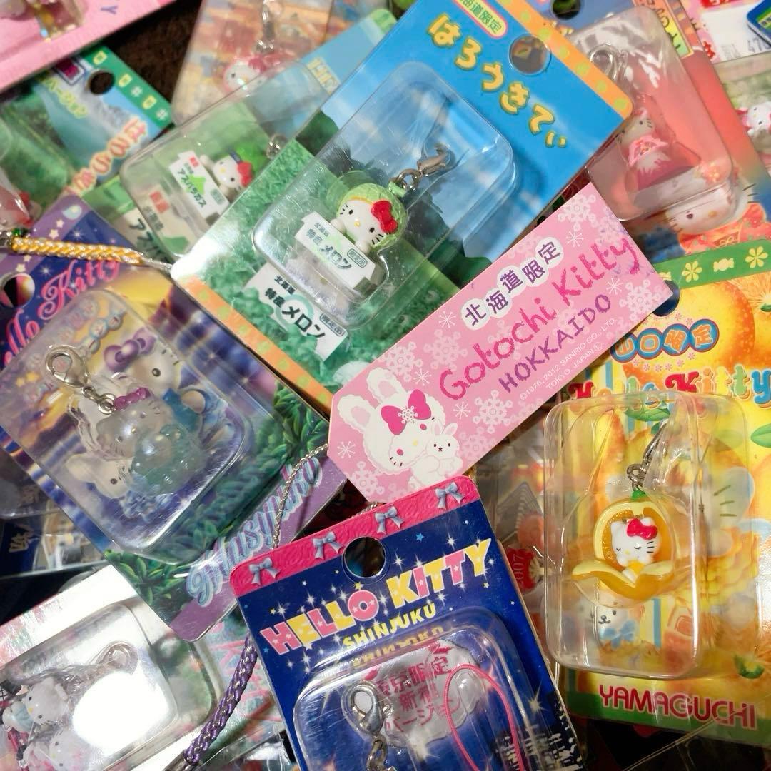 ご当地キティ　68個　根付　ファスナーマスコット　パンク/新宿ver.キティ等