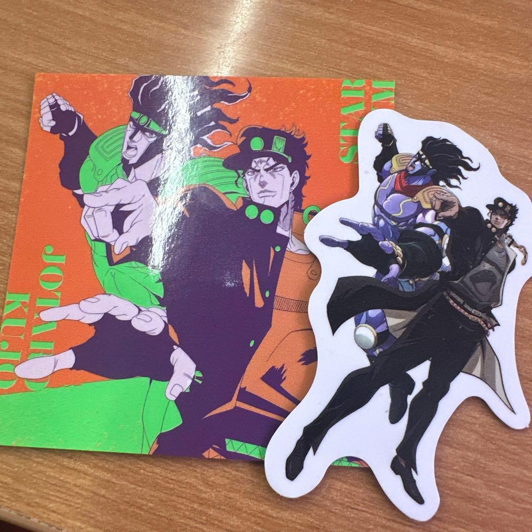 スシロー ジョジョの奇妙な冒険コラボ ピック、ステッカーセット 空条