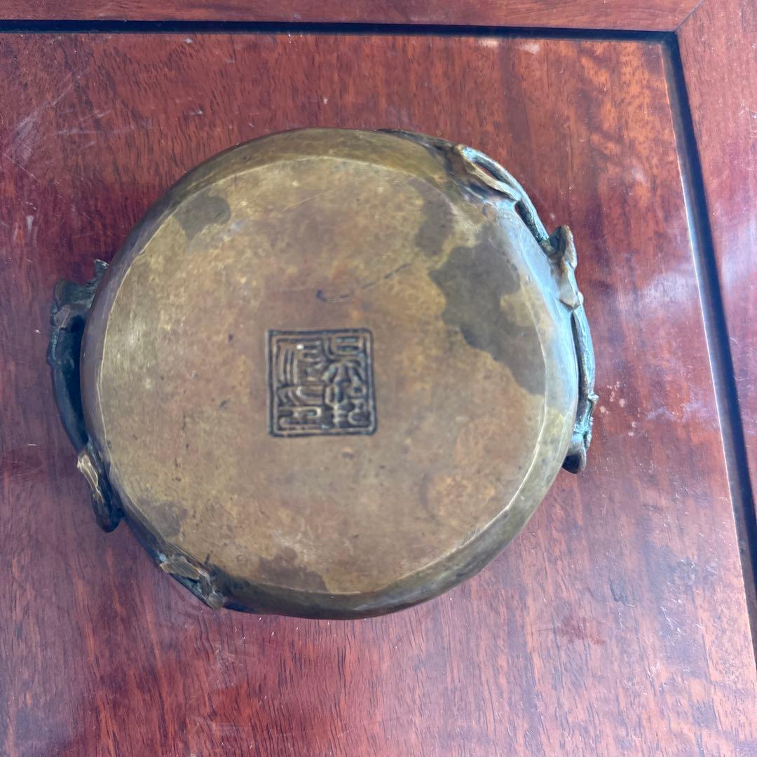 骨董品 中国美術 古美術 古銅 民国名家 呉艶佐造 双螭龙香炉 - メルカリ