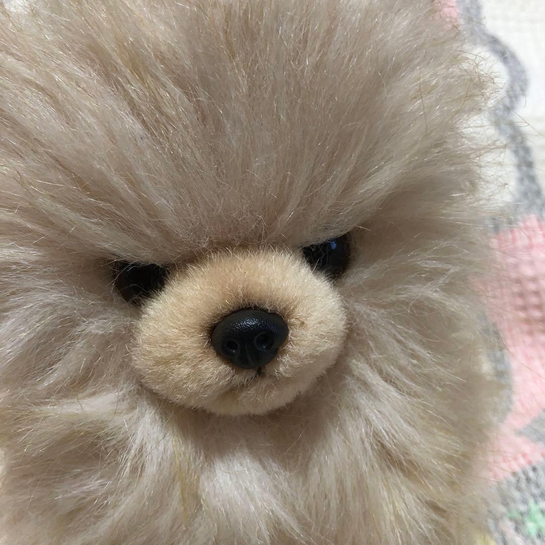 レトロ　ぬいぐるみの三英　ポメラニアン　犬　ぬいぐるみ　中古品