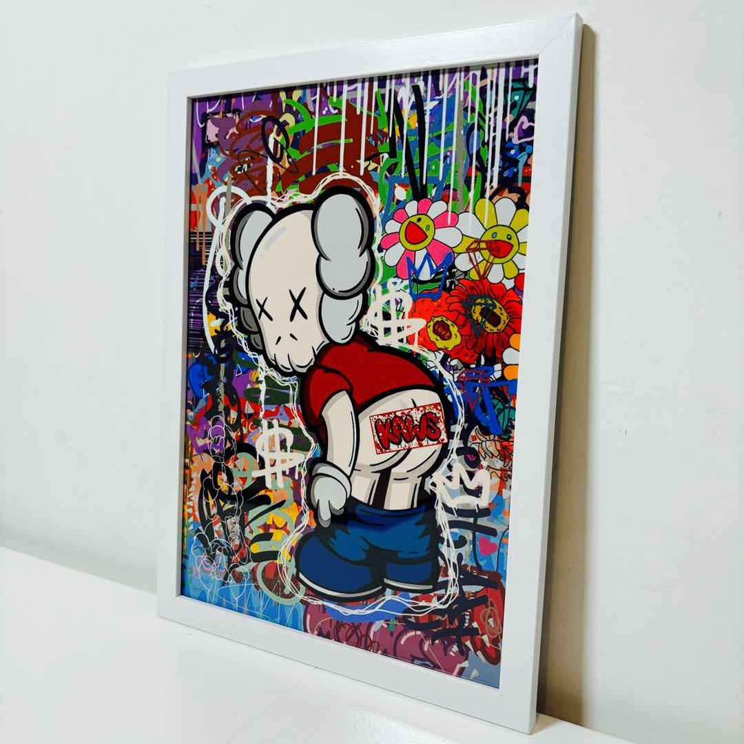 白額付きポスター】KAWS(カウズ)21 ベアブリック(A4サイズ) - メルカリ