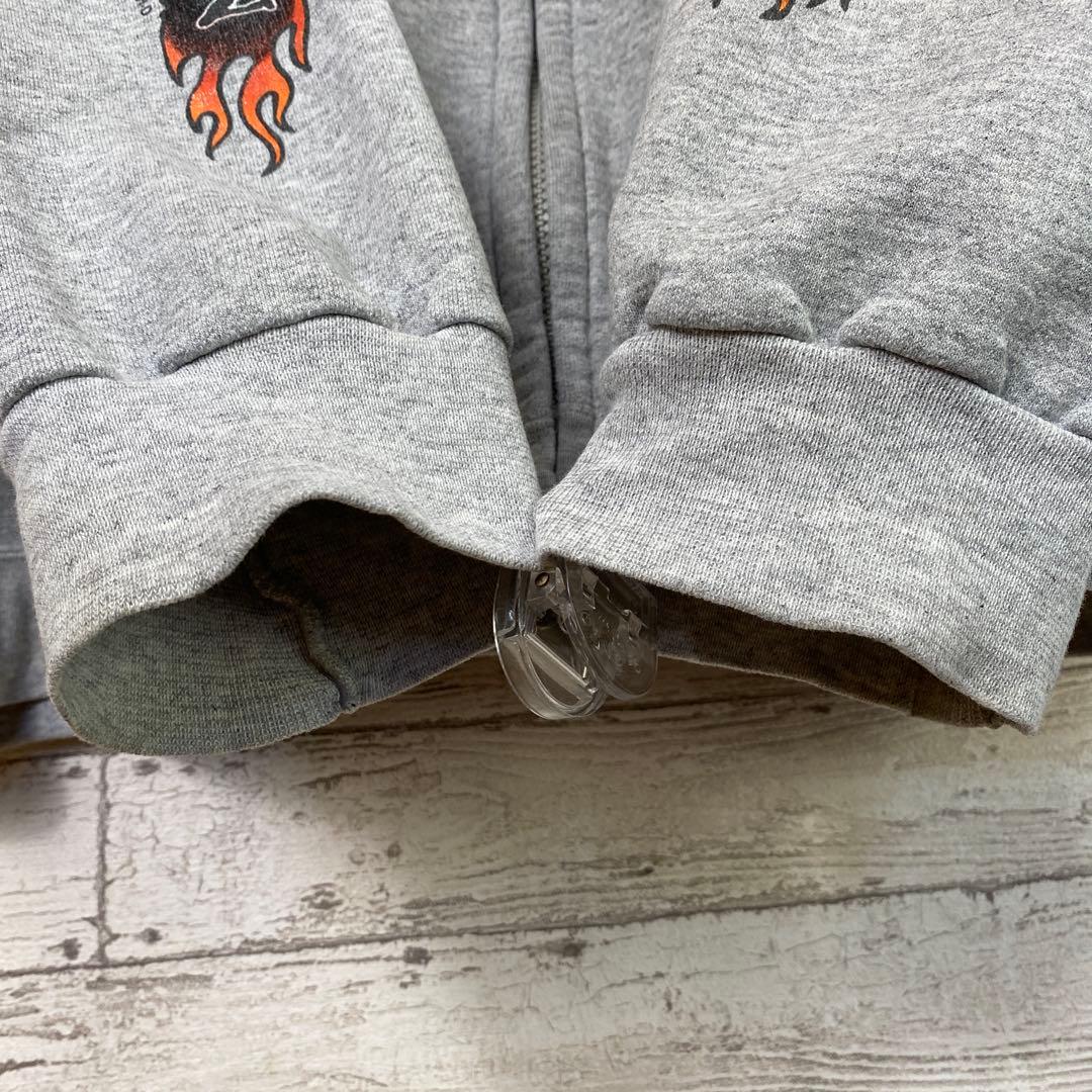 ハーレーダビッドソン ジップパーカー 4面プリント 裏起毛 XL - メルカリ