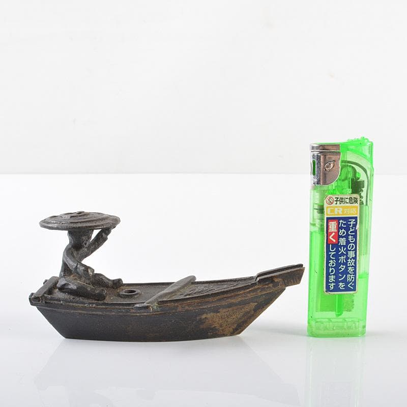 中国 書道具 古銅 舟に船頭 水滴 V R6289 - メルカリ