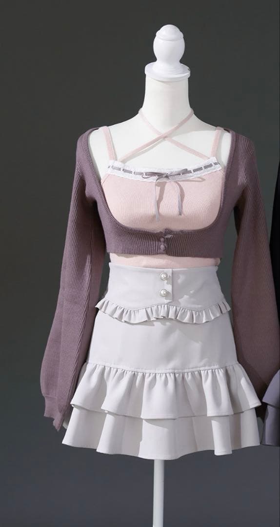 完売品】pal elfyハシゴレースアンサンブルニット - メルカリ