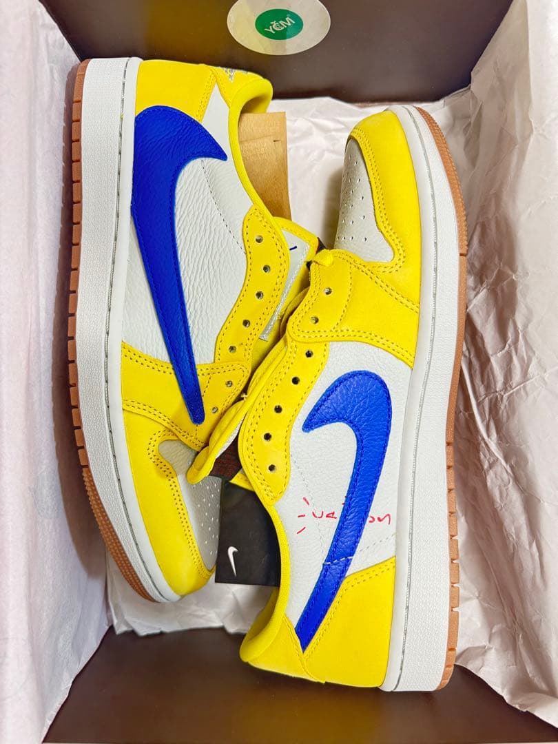 靴 Travis Scott Air Jordan 1 \"Canary\"