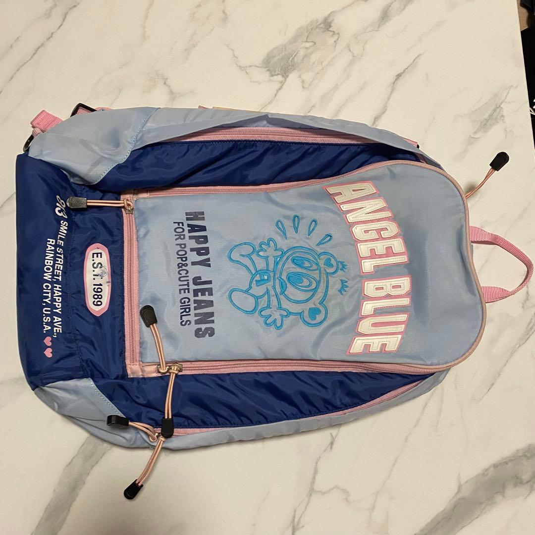 エンジェルブルー リュック 大容量 バッグ 平成レトロ 大容量 ナルミヤ