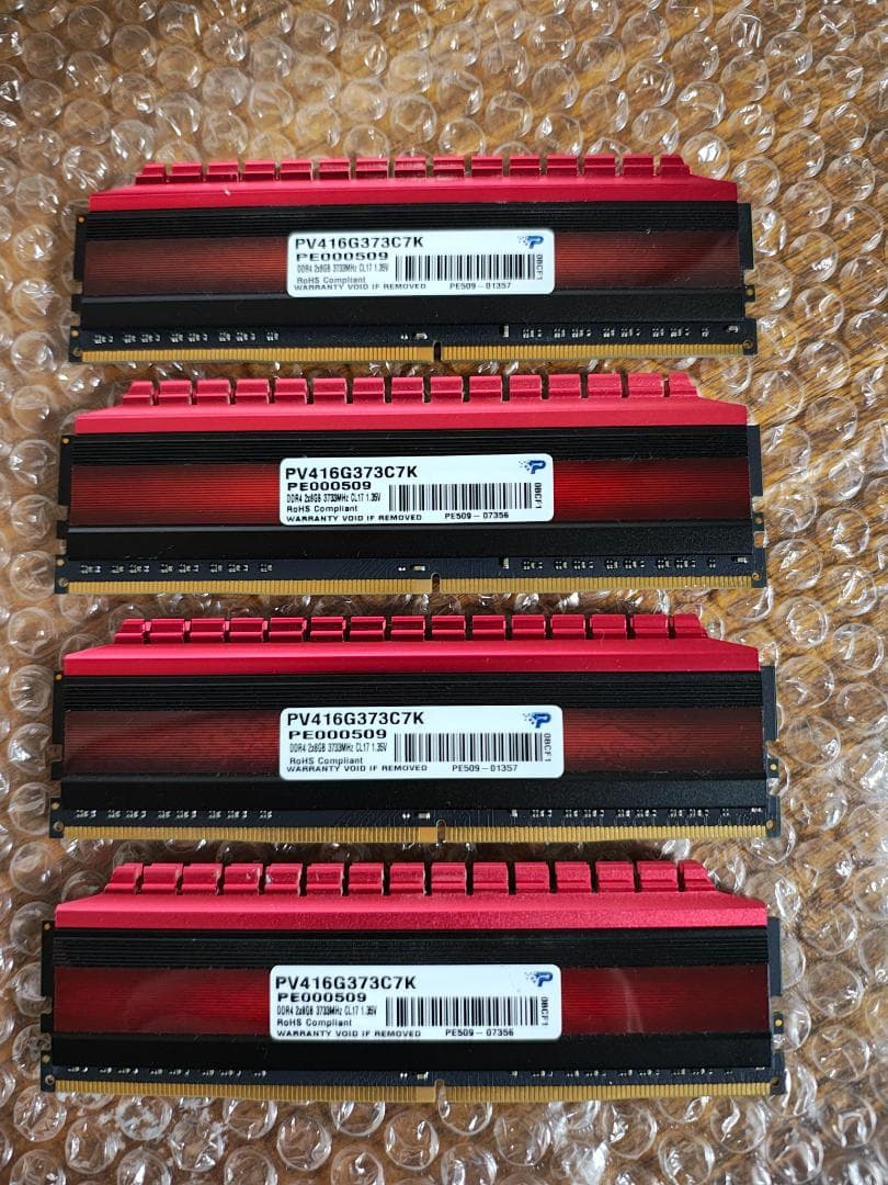 DDR4 32GB（8GB×4枚） 3733MHz Patriot 動作確認済 - メルカリ