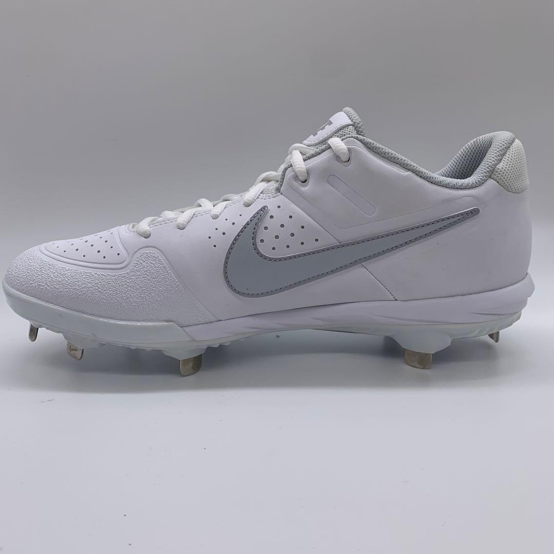 NIKE 野球 スパイク 金具 ホワイト 白 27.5㎝ ローカット - メルカリ