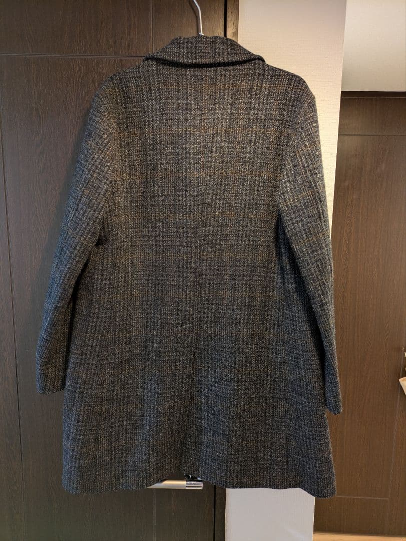 MOJITO Harris Tweed ステンカラーコート Mサイズ グレー系 - メルカリ
