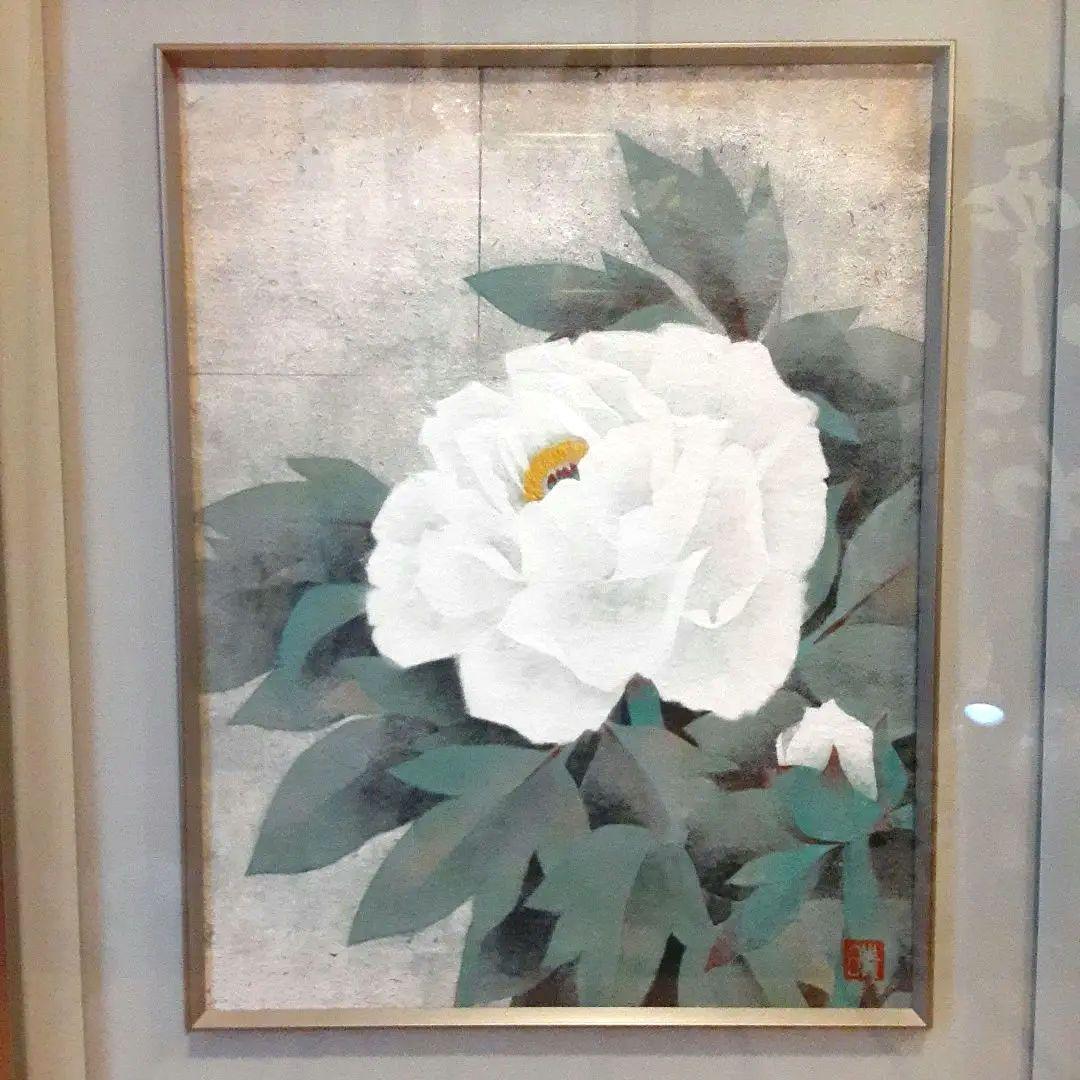 日本画 牡丹 冨貴 白 - メルカリ