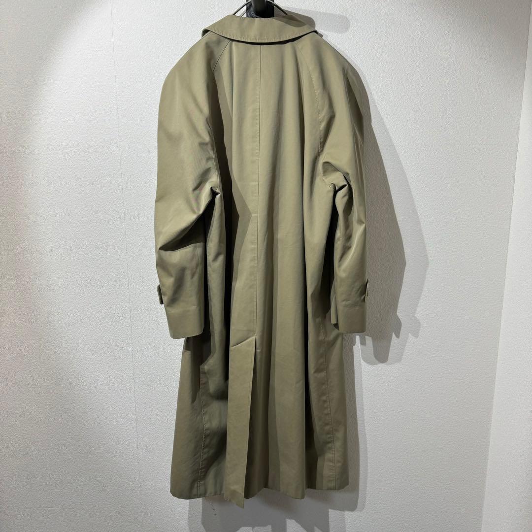 希少カラー アクアスキュータム ステンカラーコート 玉虫色 クラブ