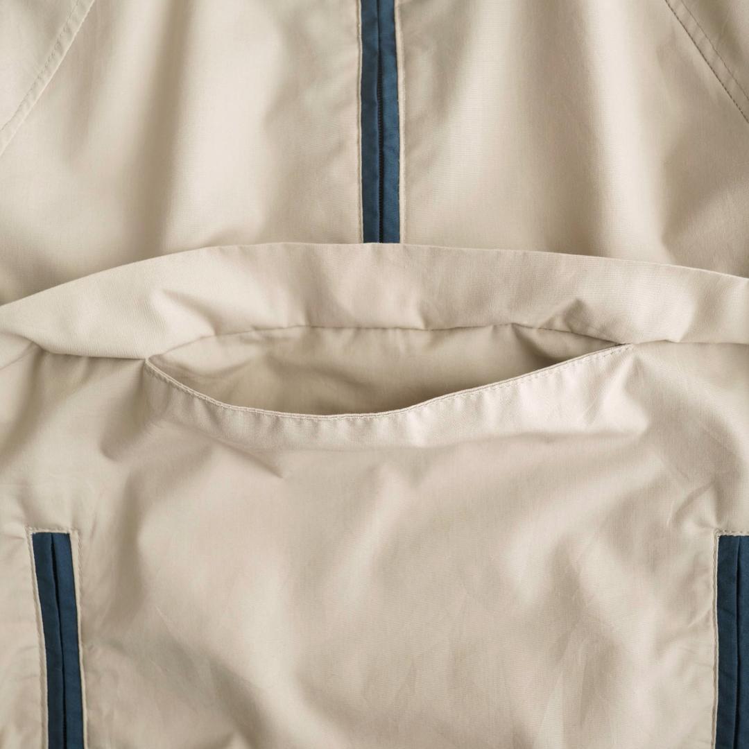 WOOLRICH USA製80s アノラックジャケット ベージュ/ネイビー M - メルカリ