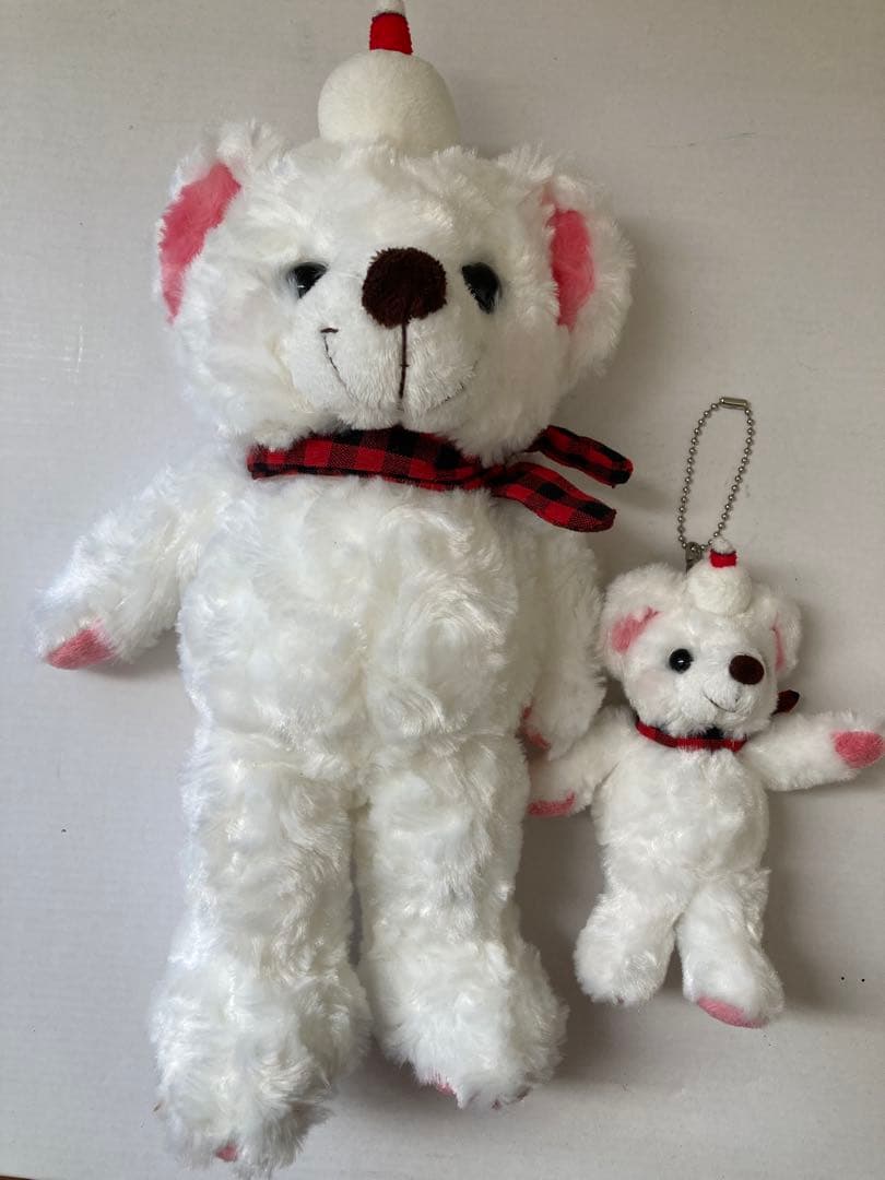 K*z様 レア希少　ご当地ベア京都タワー　テディベアぬいぐるみ　大小2体セット藤