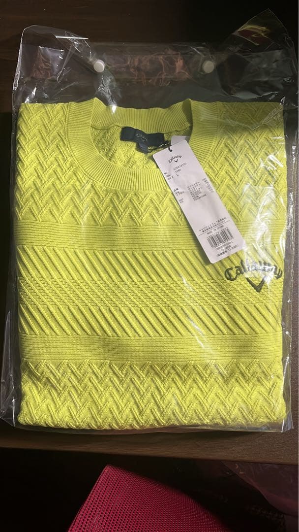 3着セットCallaway イエローセーター グレーベスト バケットハット提供