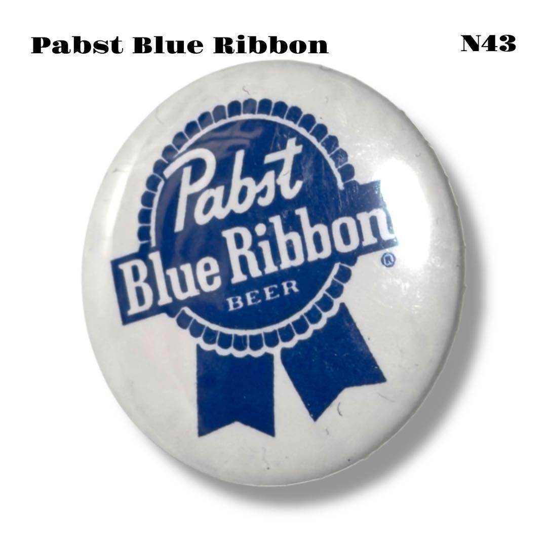希少品！ Pabst Blue Ribbon パブスト ブルー リボン 缶バッジ - メルカリ