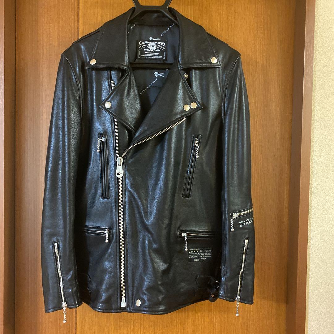 デンハム ダブルライダースジャケット - メルカリ