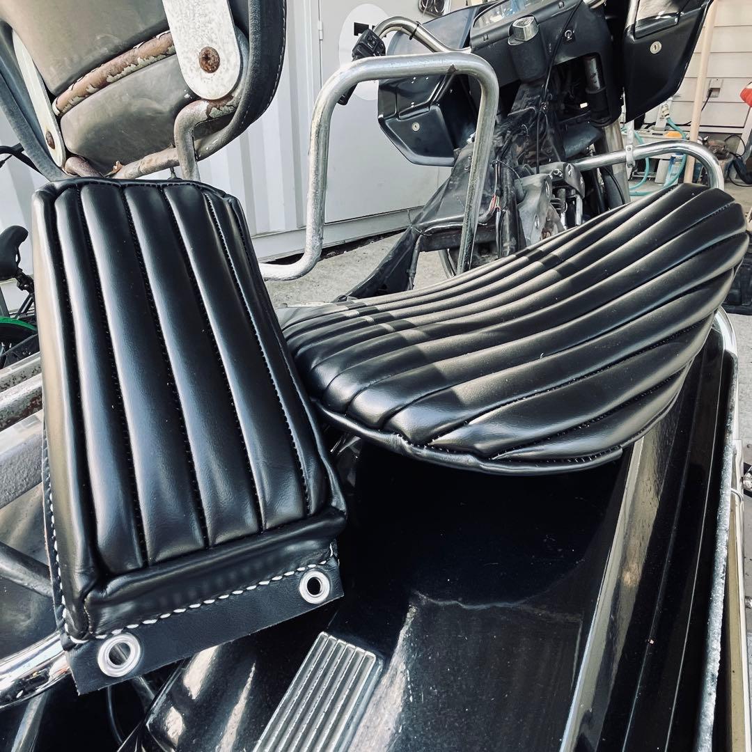 茶芯ホースハイドビンテージソロ＆ピリオンショベルナックルチョッパー年代BATES ハーレー シート ビンテージ ソロシート ベイツ ショベル パン