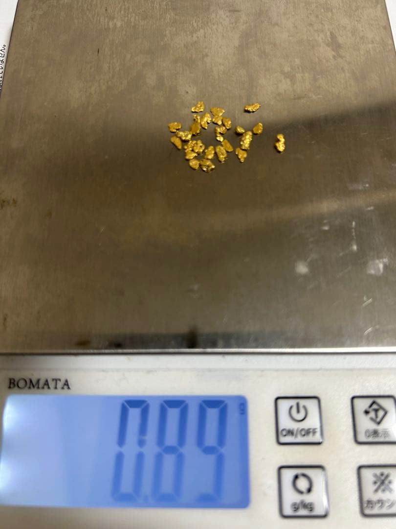 金の粒 0.89g 砂金、ゴールドナゲット