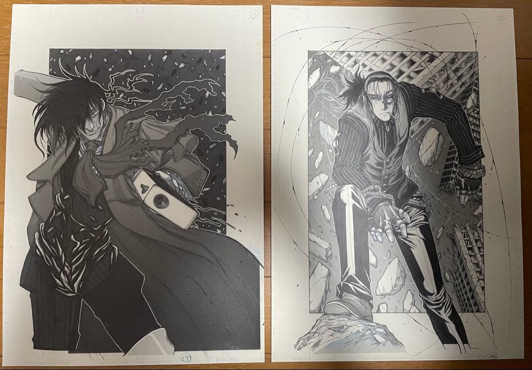 ヘルシング 20周年記念複製原画 王立国教騎士団セット40枚セット