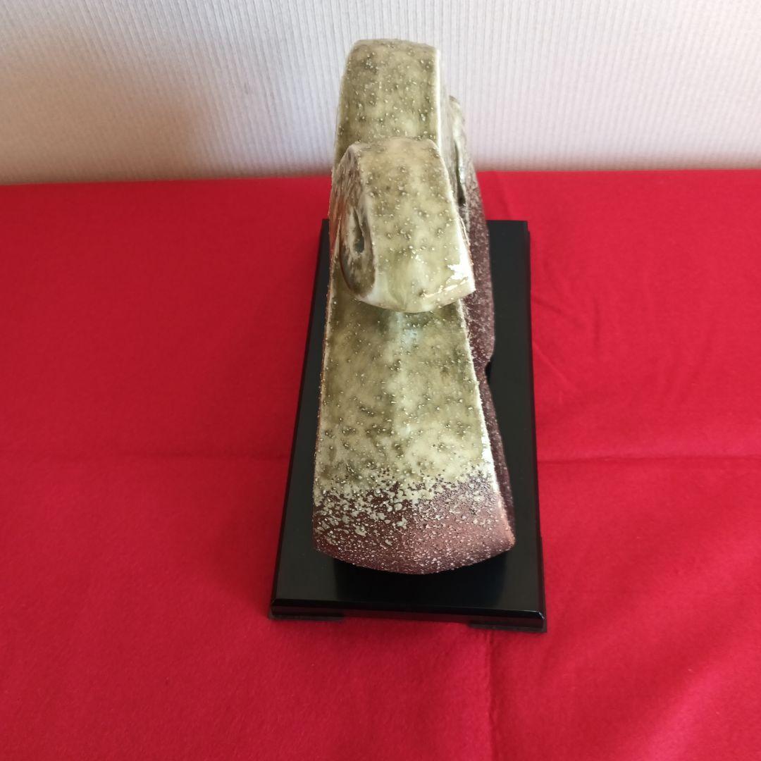 美品】信楽焼上田彩煌 陶彫十二支 辛巳 - メルカリ