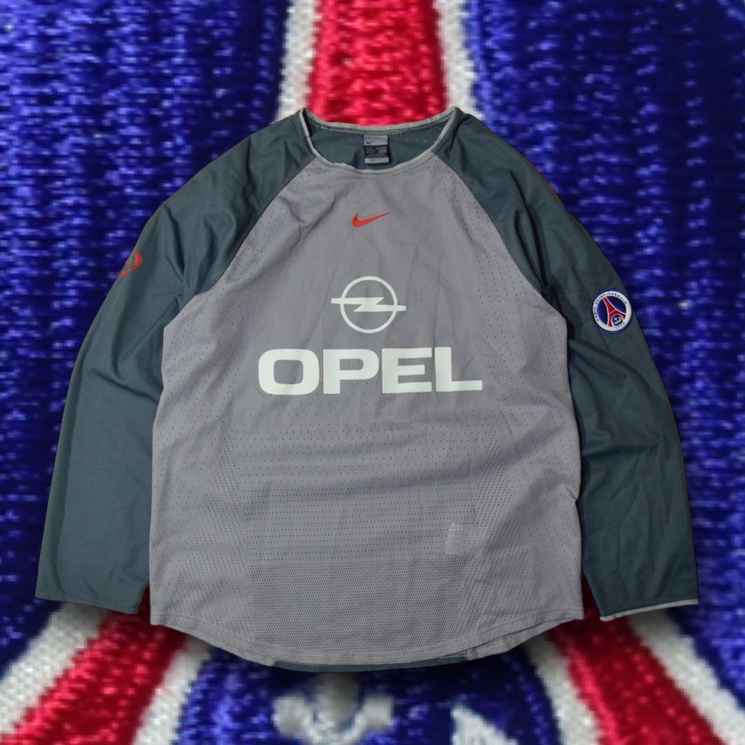 rare】Nike パリサンジェルマン 長袖ゲームシャツ OPELセンターロゴ