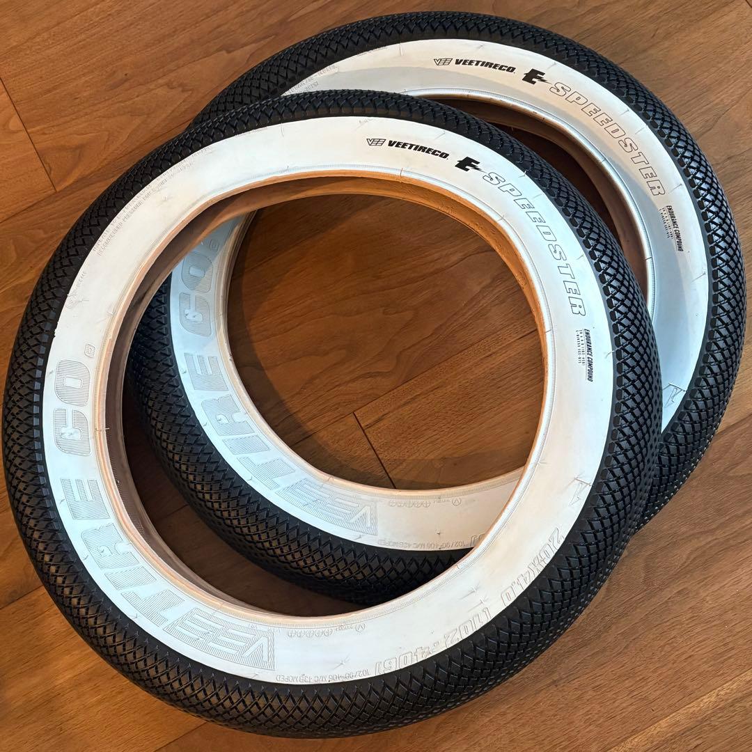VEE Tire Speedster 20×4.0 ホワイトウォール MATE等 Amazon.com : Two Vee Tire 20x4.0 White Wall Speedster Bike Tires E
