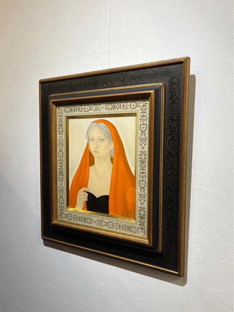 栗原喜依子少女 油彩画 3号 - メルカリ