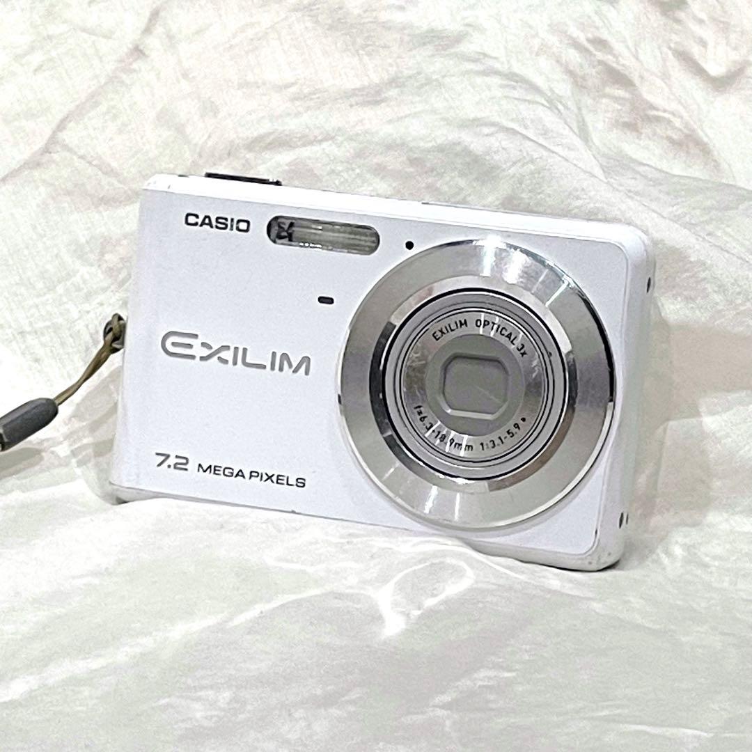 動作確認済 カシオ EXILIM Z77 7.2MP デジタルカメラ ホワイト