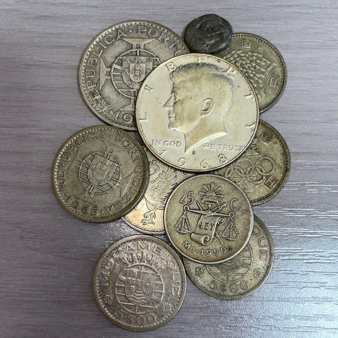 銀貨まとめ　銀貨セット　10枚　廃止貨幣　旧貨幣　古銭　処分価格　まとめ売り 銀貨まとめ 銀貨セット 10枚 廃止貨幣 旧貨幣 古銭 処分価格 まとめ