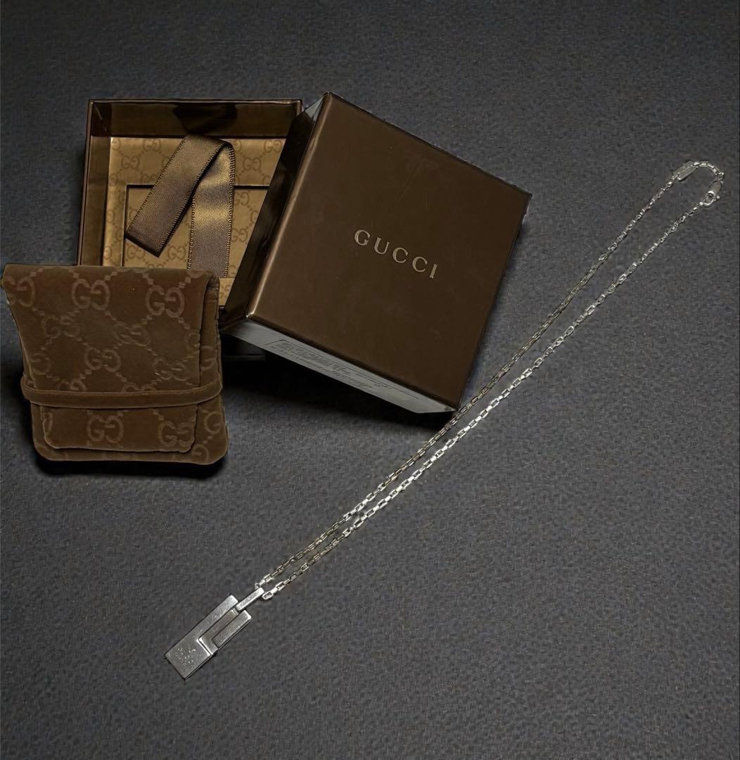 GUCCI グッチ シルバー 925 プレート Gロゴ ネックレス 美品！ 楽天市場】GUCCI グッチ Gロゴ Gモチーフ Gプレート ペンダント