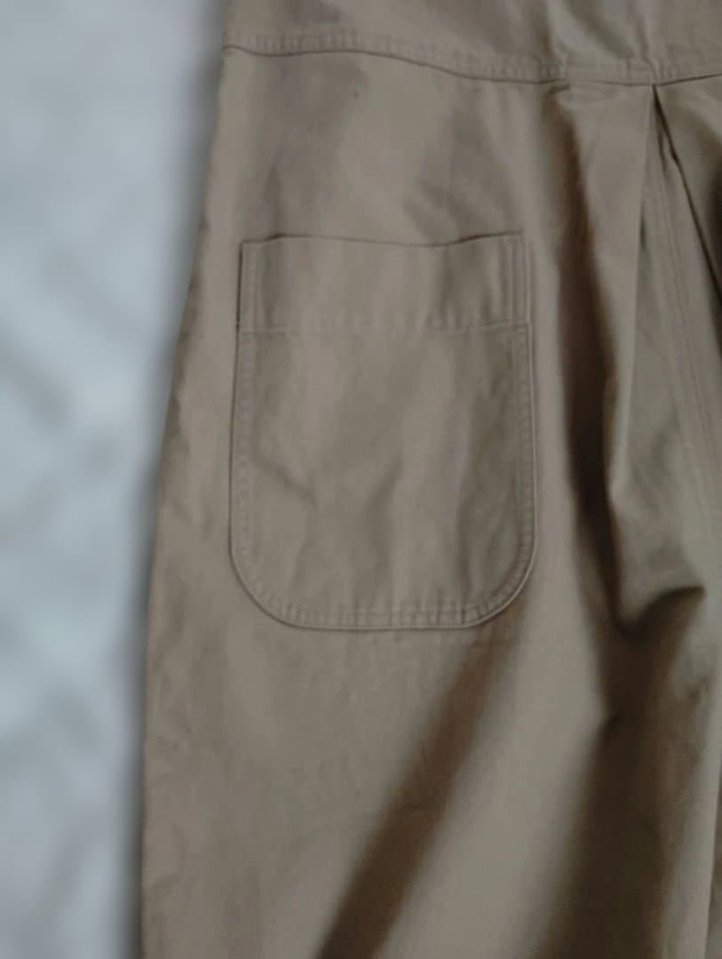 美品】tumugu ツムグ ヴィンテージフレンチドリル 2wayサロペット