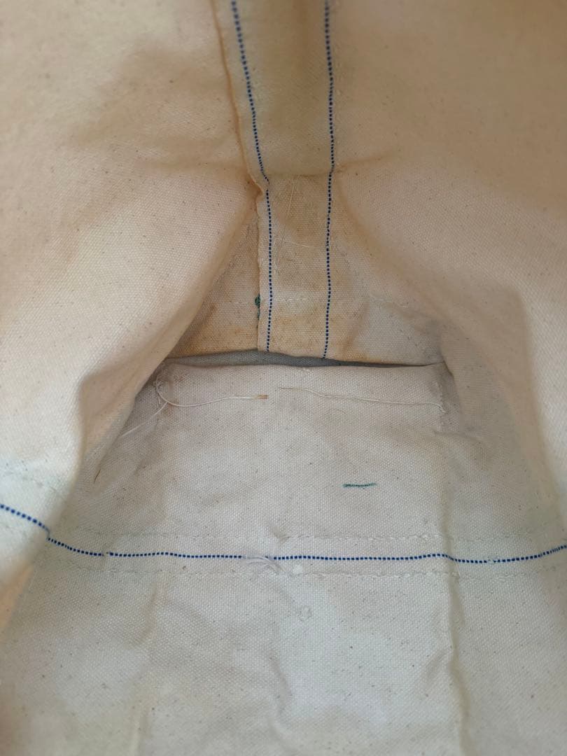 90s L.L.Bean トートバッグ アイボリー/グリーン