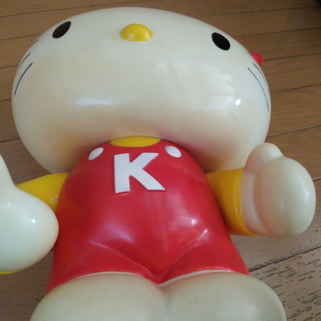 ハローキティ 貯金箱 赤/黄色 ソフビ レトロ 特大サイズ 1976 - メルカリ