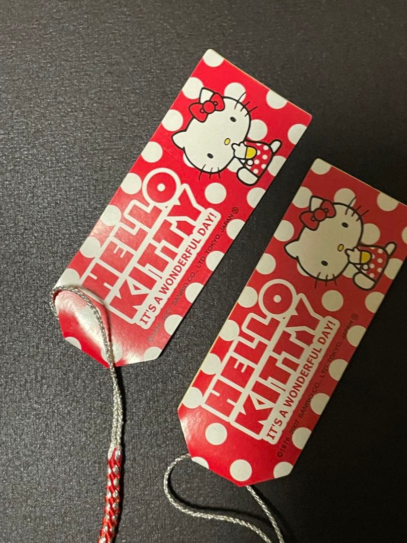 み*き様 激レア！ハローキティ 根付け ドットKT ぞう&飛行機 2個