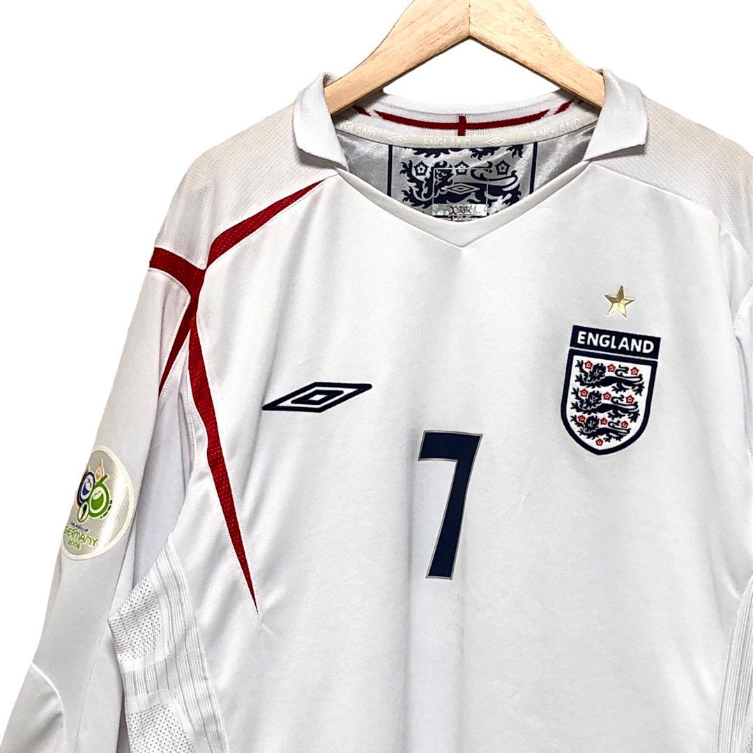 umbro 2006 ドイツW杯 イングランド代表 長袖ユニフォーム ベッカム