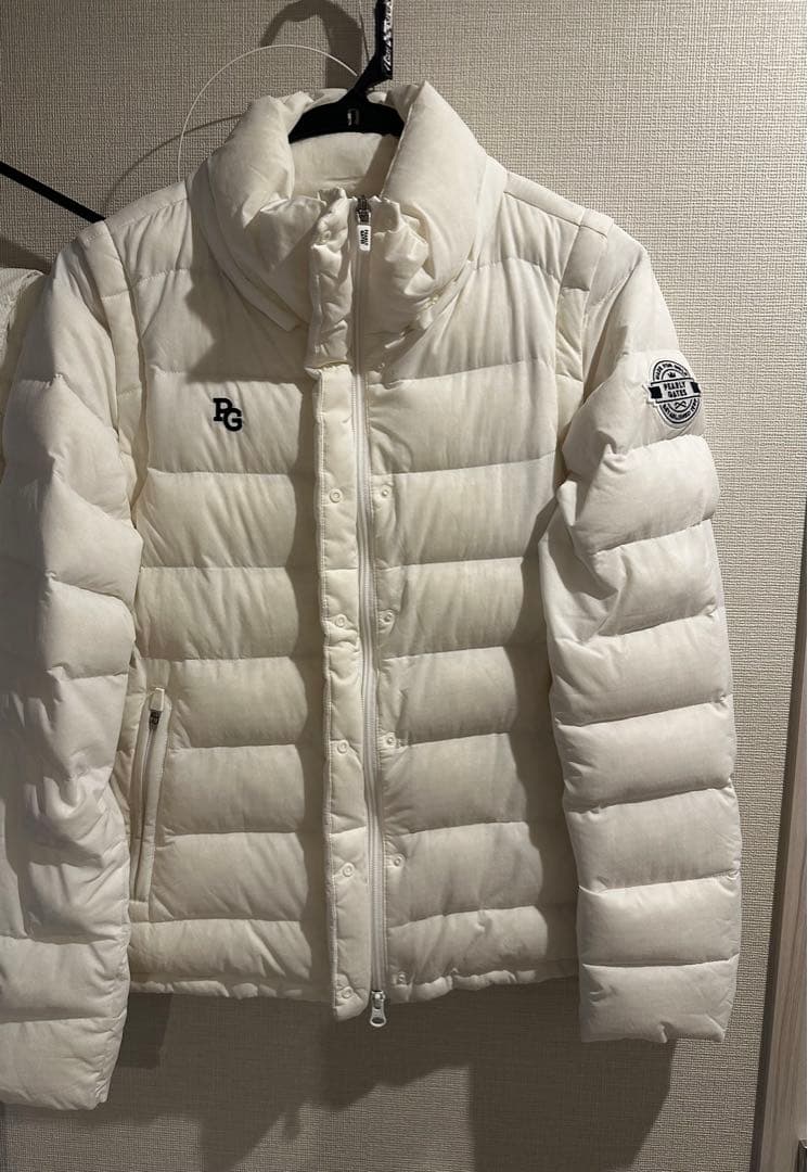 秋田犬様専用パーリーゲイツ2WAY ダウンジャケット フード付 ホワイト